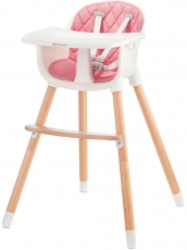 Дитячий стільчик для годування Kinderkraft Sienna Pink